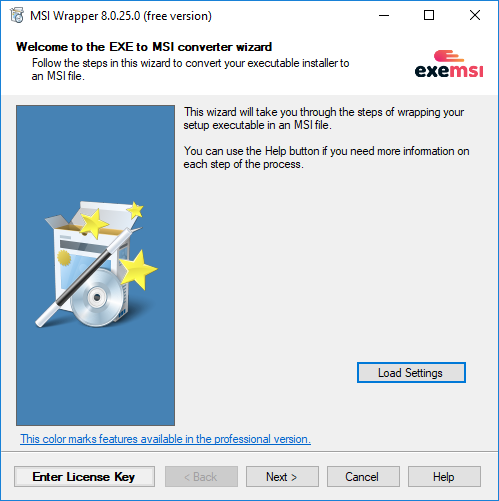 convert msi to exe file